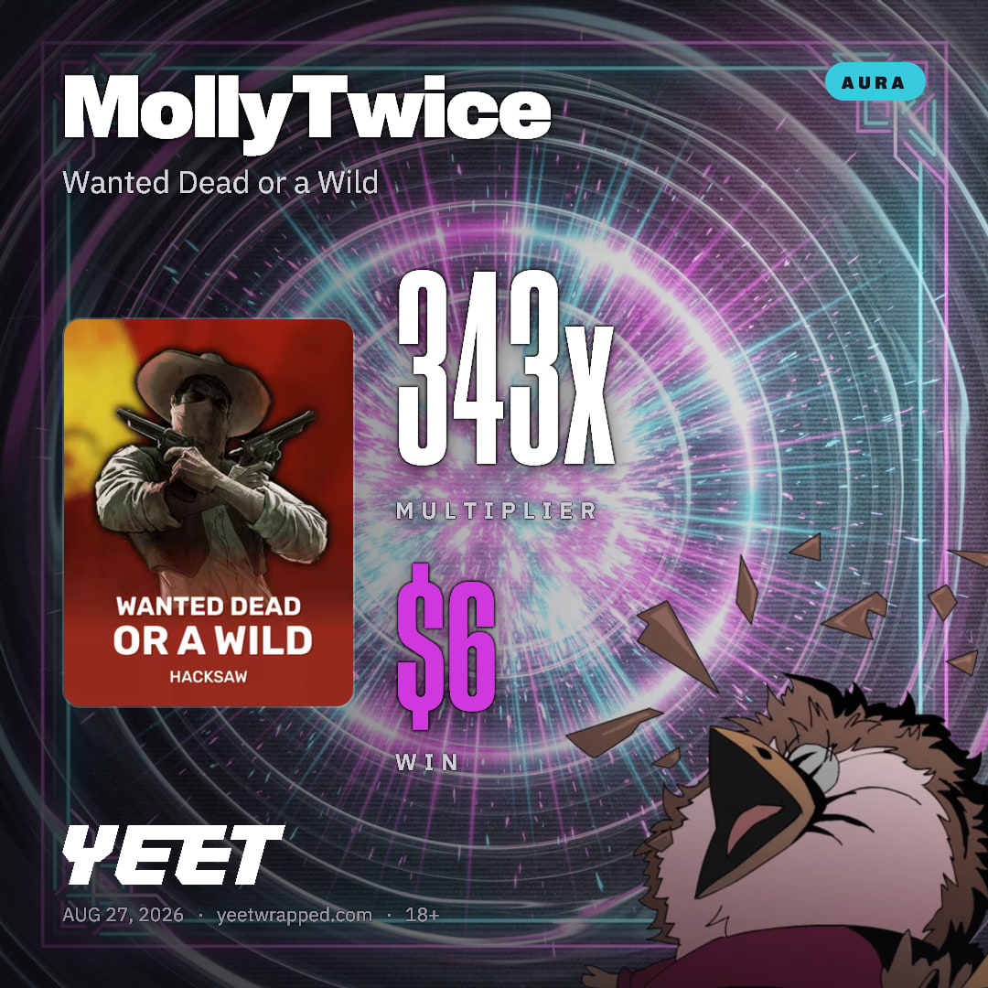 MollyTwice hit 343.3x on Wanted Dead or a Wild