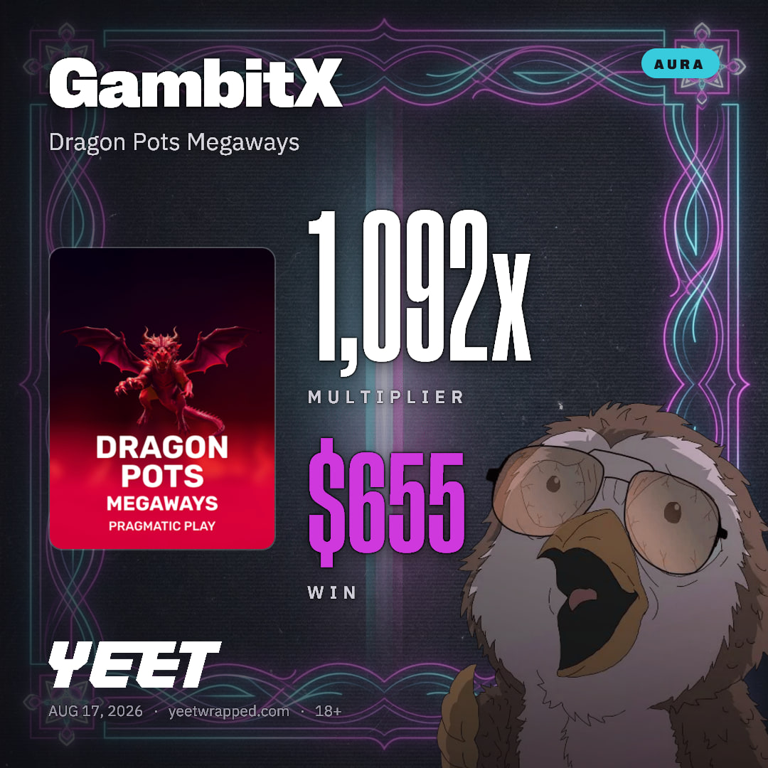 GambitX hit 1,092x on Dragon Pots Megaways