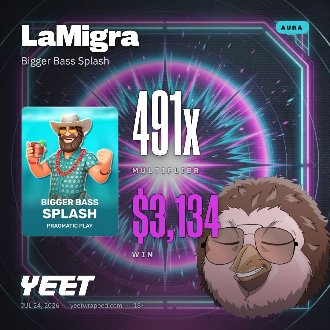 LaMigra hit 491.5x on Bigger Bass Splash