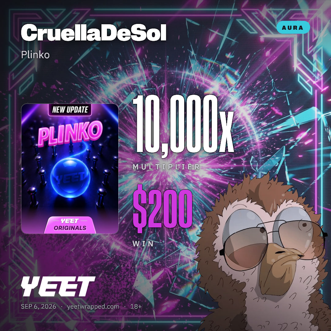 CruellaDeSol hit 10,000x on Plinko