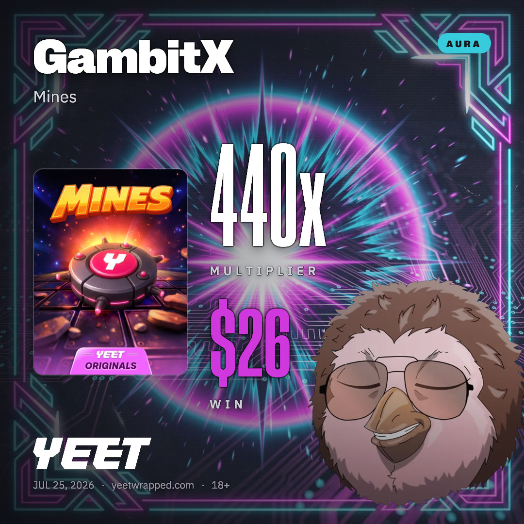 GambitX hit 439.8x on Mines