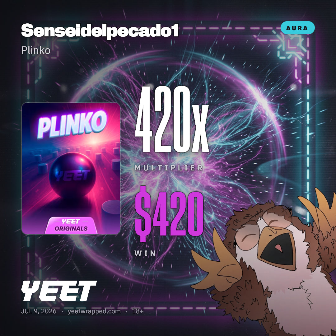 Senseidelpecado1 hit 420x on Plinko