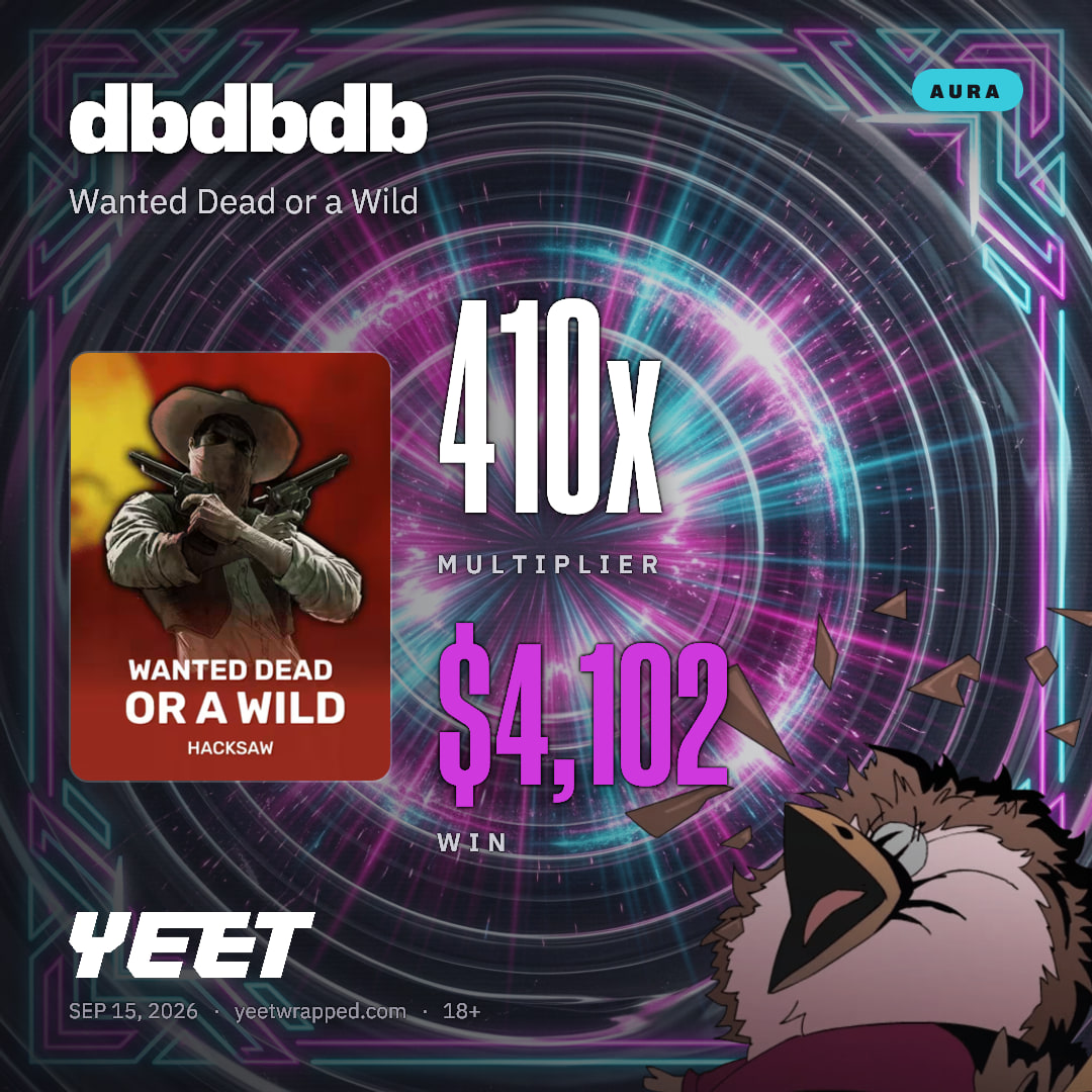 dbdbdb hit 410.2x on Wanted Dead or a Wild