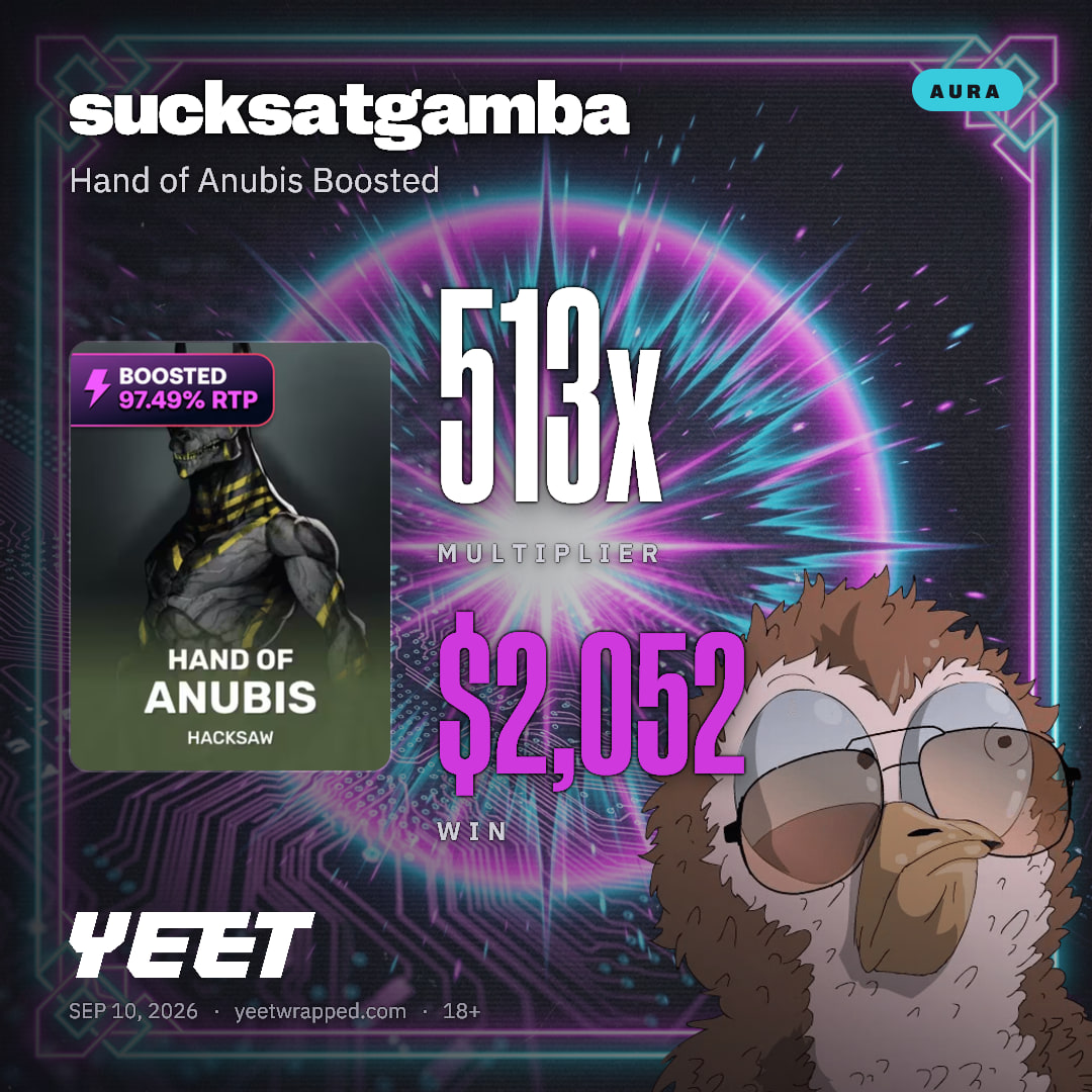 sucksatgamba hit 512.9x on Hand of Anubis Boosted