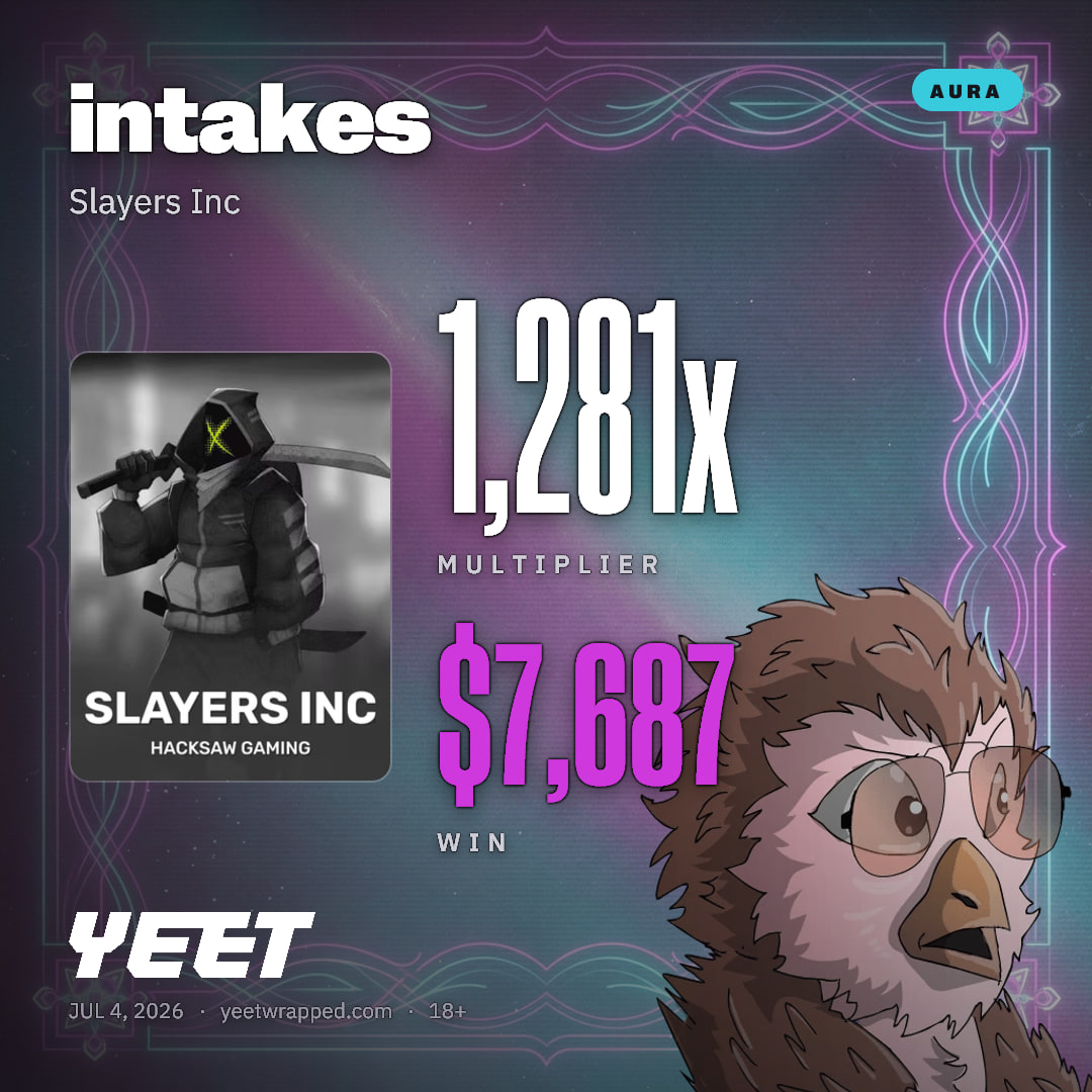 intakes hit 1,281x on Slayers Inc