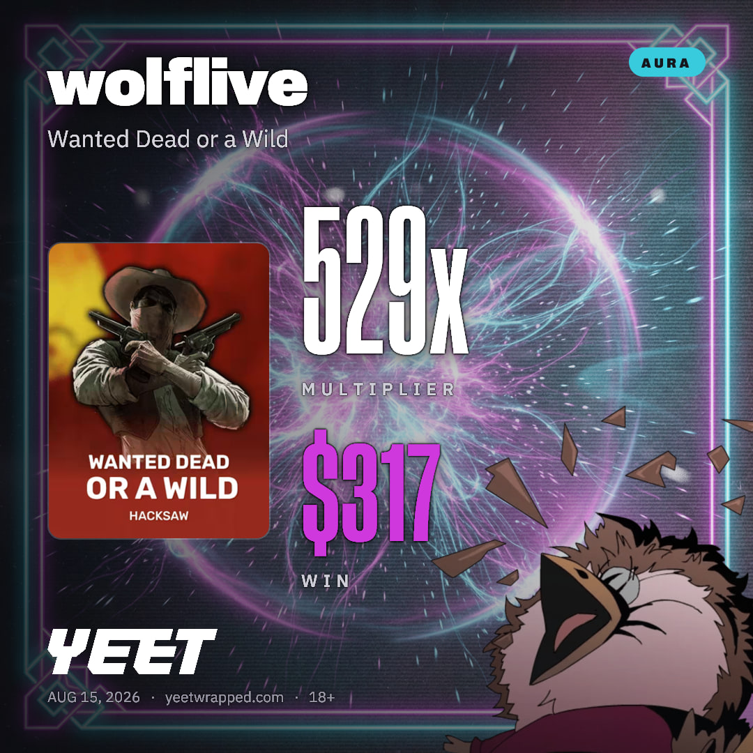 wolflive hit 528.8x on Wanted Dead or a Wild