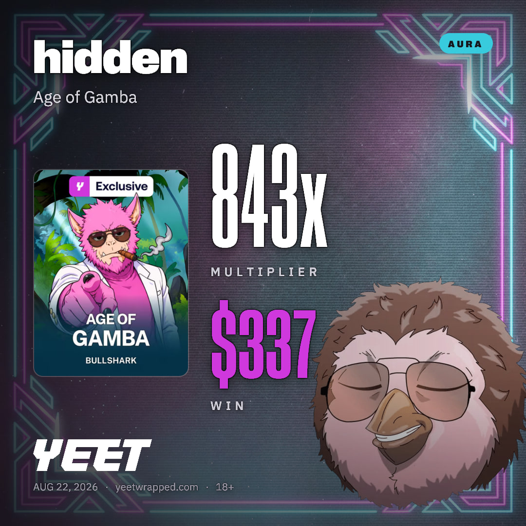 hidden hit 843.4x on Age of Gamba