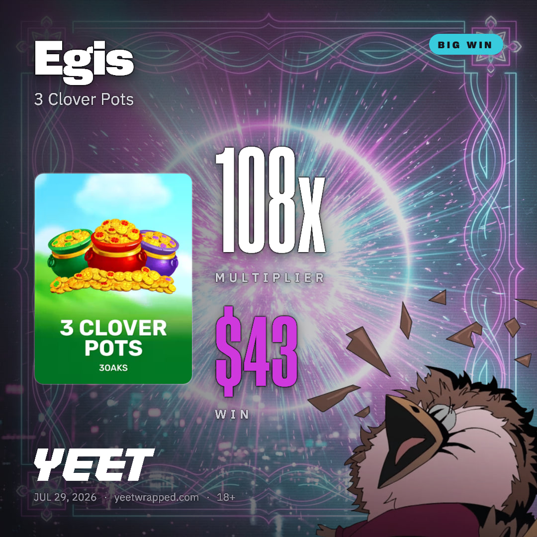 Egis hit 108x on 3 Clover Pots