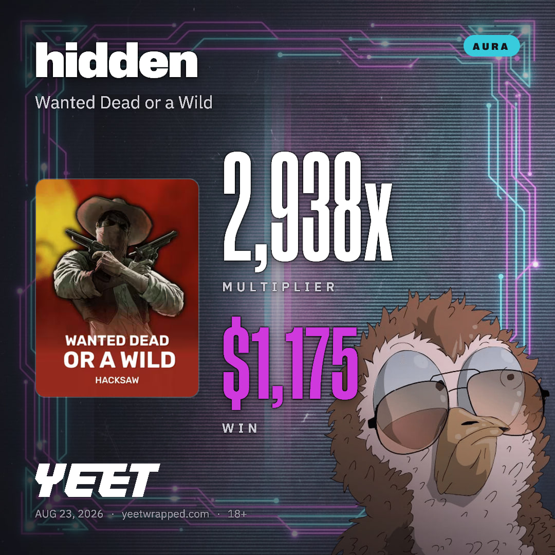 hidden hit 2,938x on Wanted Dead or a Wild