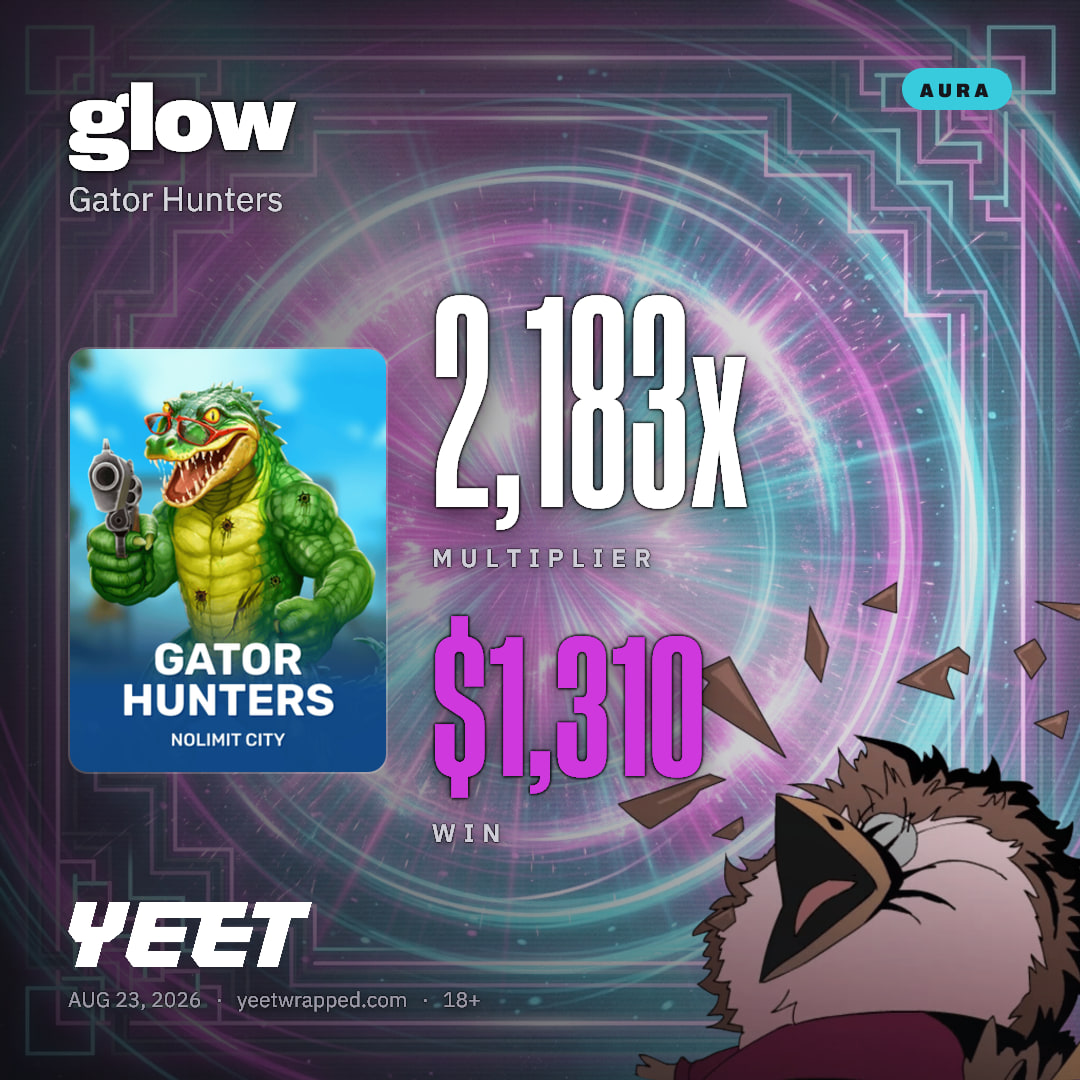 glow hit 2,183x on Gator Hunters