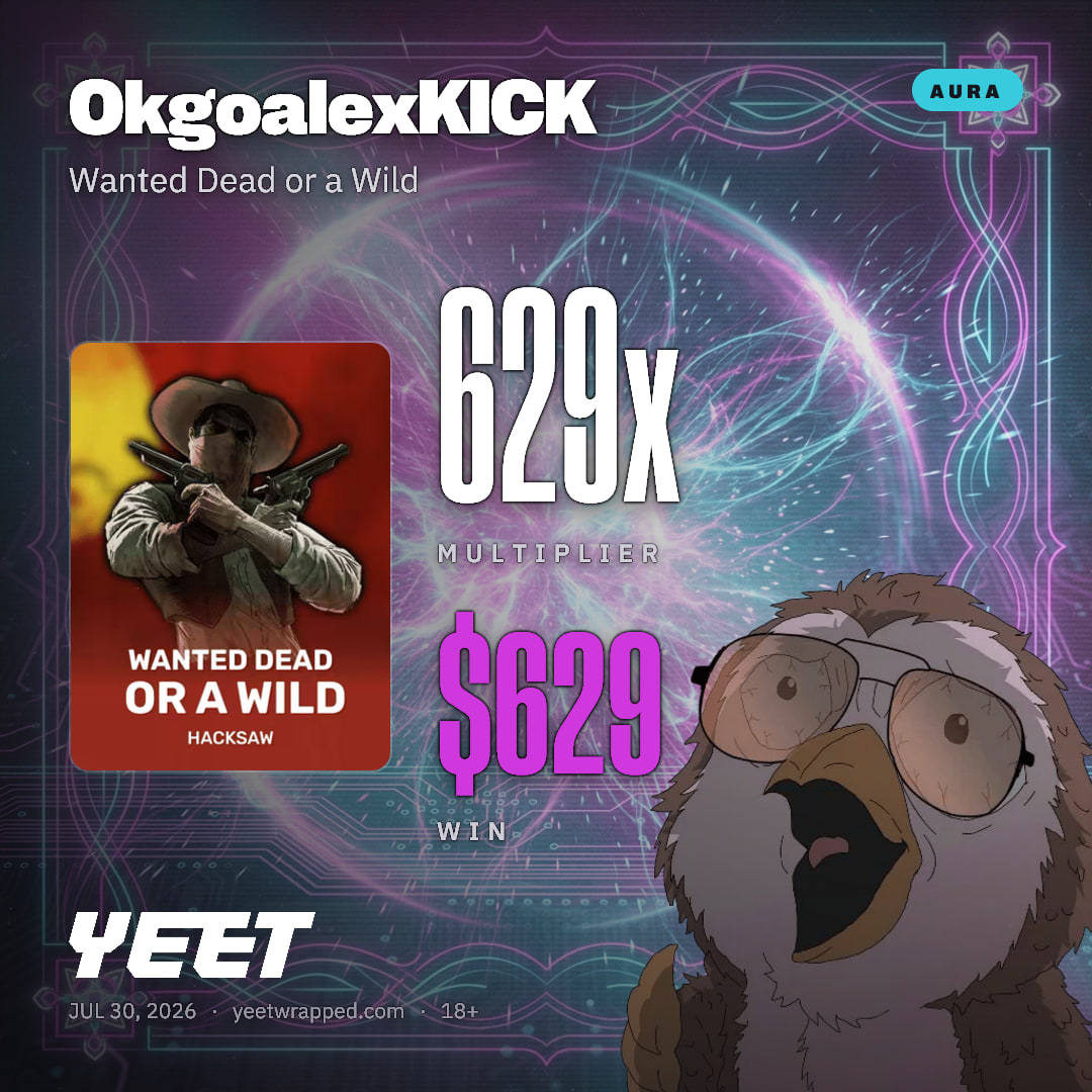 OkgoalexKICK hit 628.6x on Wanted Dead or a Wild