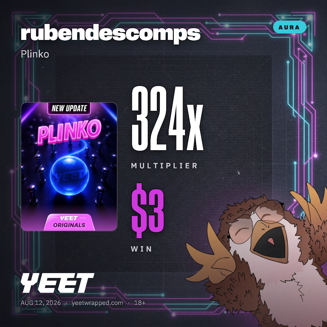 rubendescomps hit 324x on Plinko