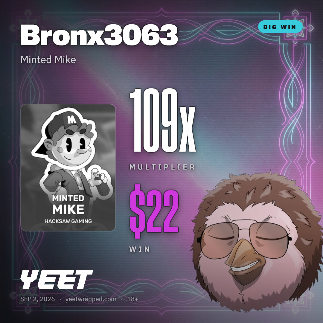 Bronx3063 hit 109.3x on Minted Mike