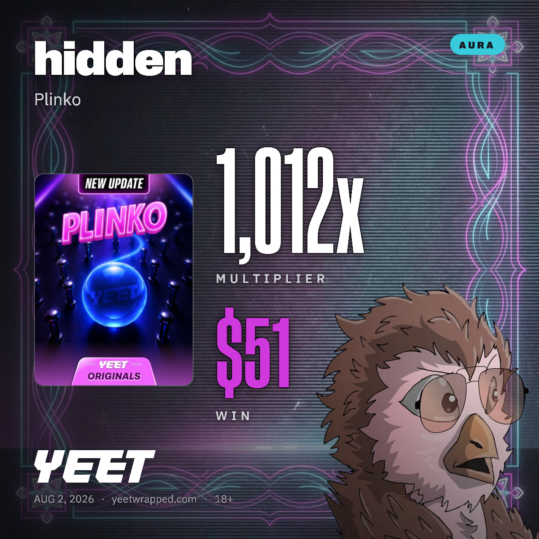 hidden hit 1,012x on Plinko