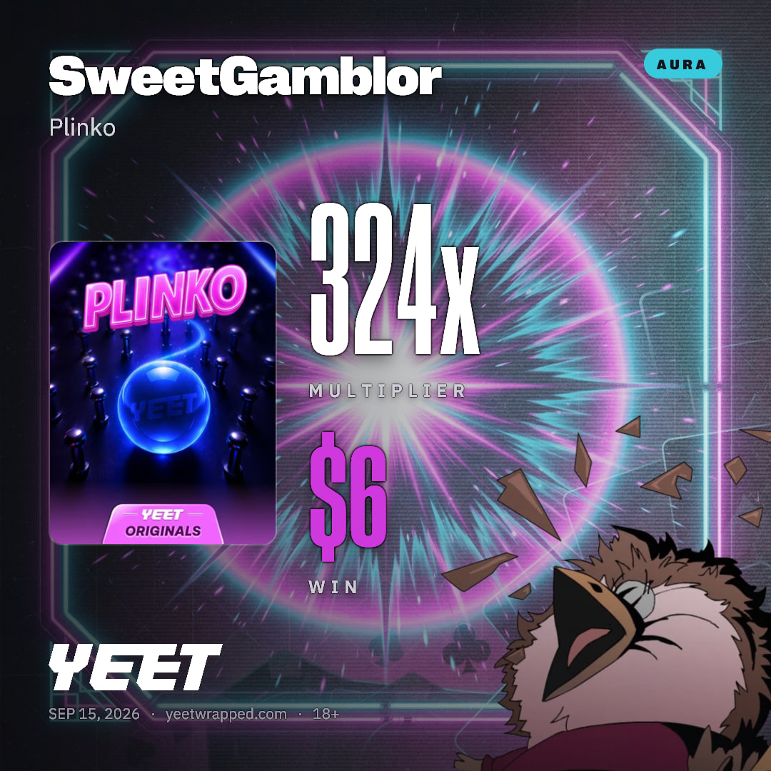SweetGamblor hit 324x on Plinko