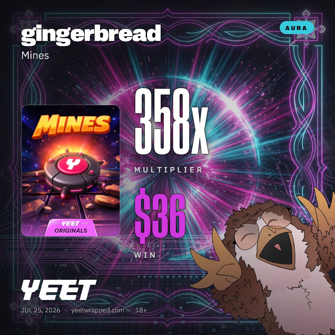 gingerbread hit 357.8x on Mines