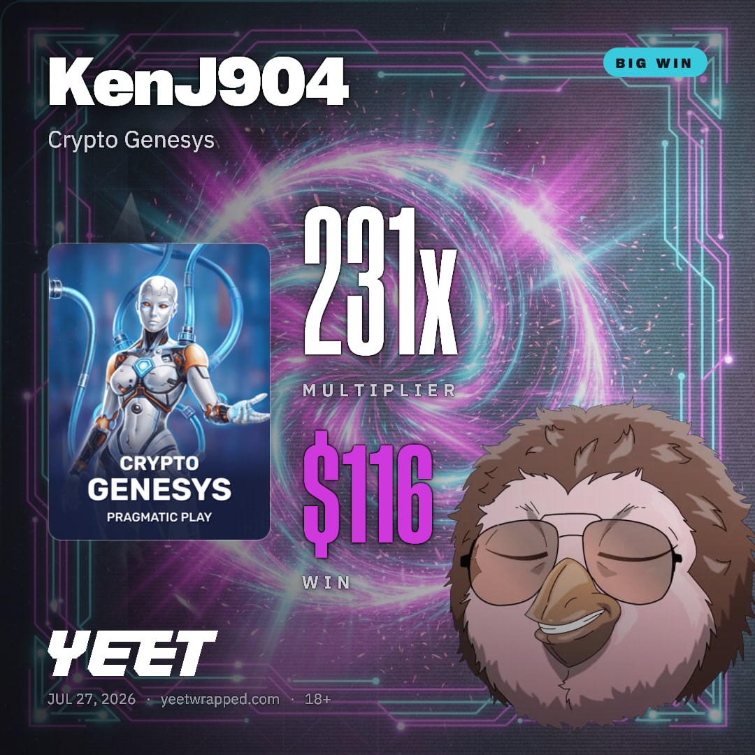 KenJ904 hit 231.5x on Crypto Genesys