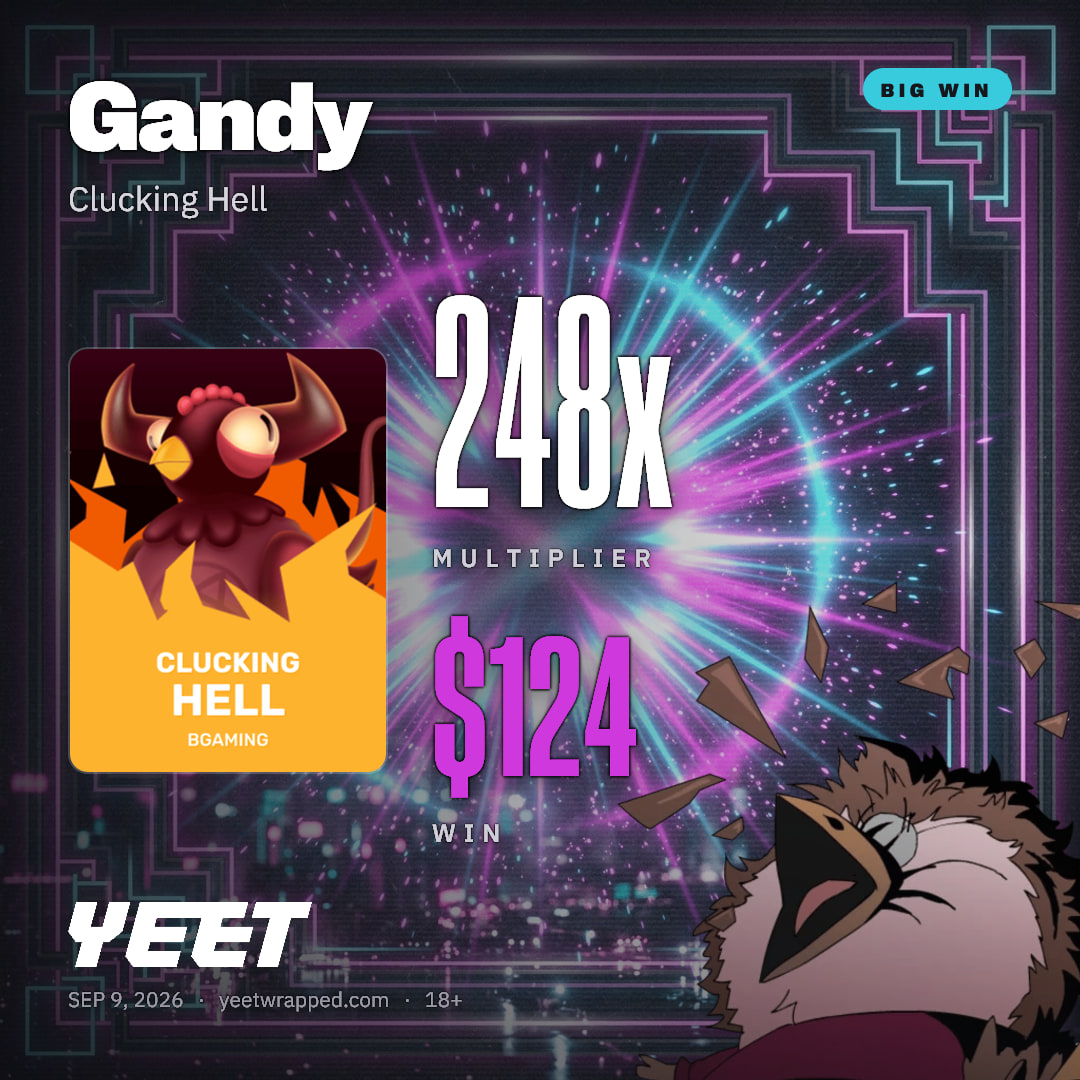 Gandy hit 247.8x on Clucking Hell