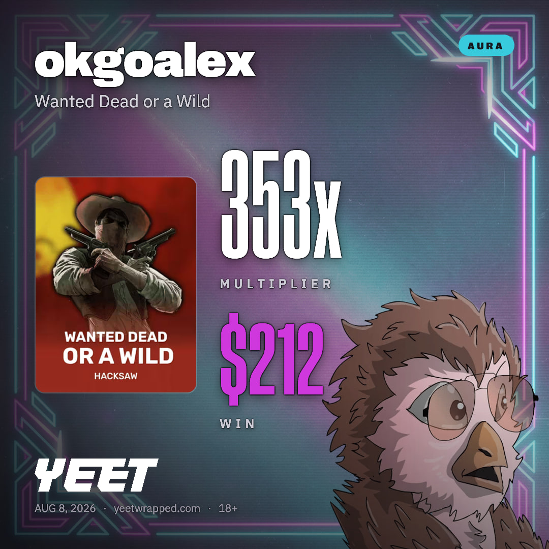 okgoalex hit 353.3x on Wanted Dead or a Wild