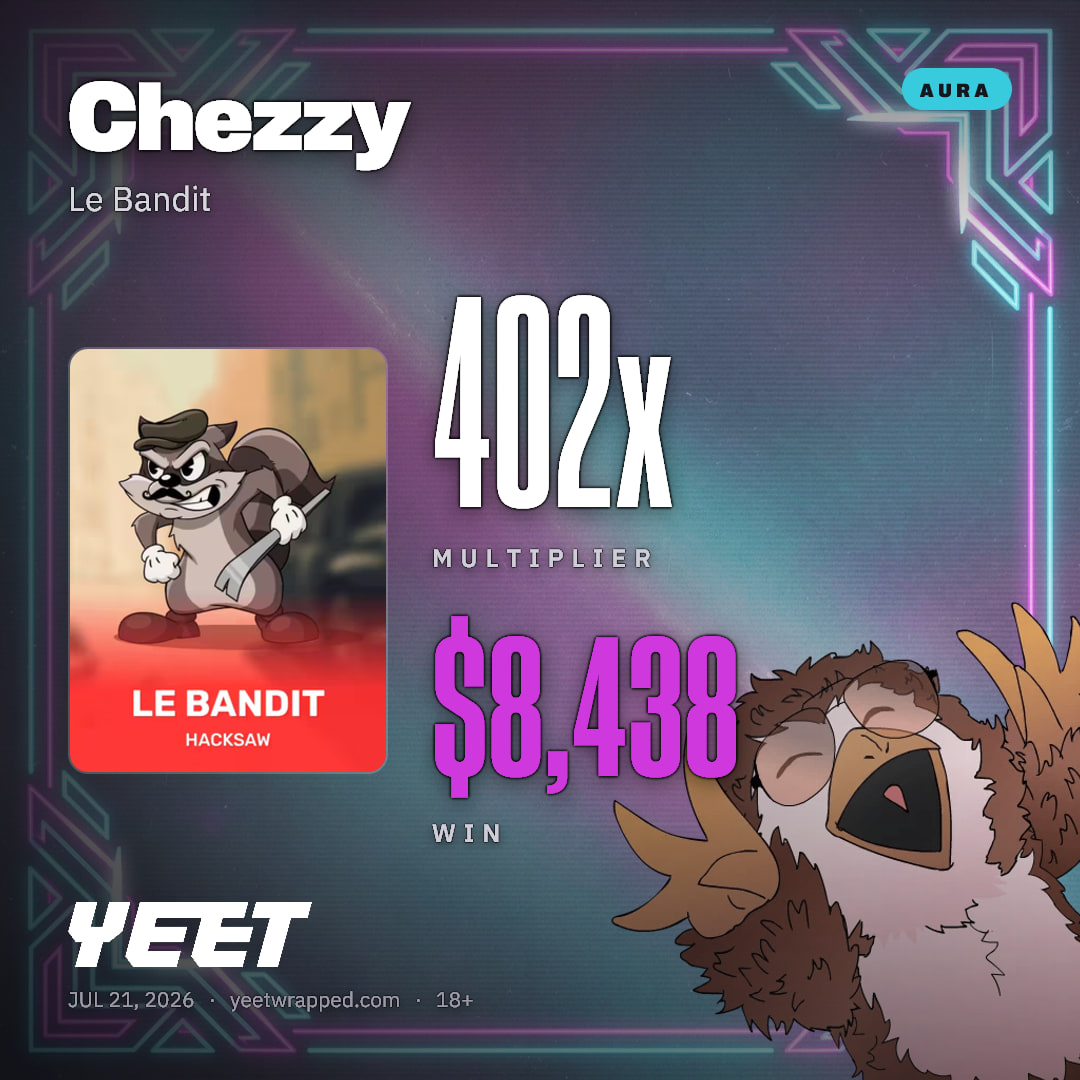 Chezzy hit 401.8x on Le Bandit