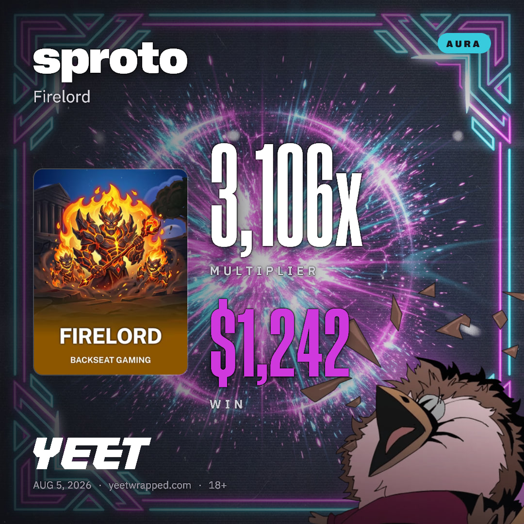 sproto hit 3,106x on Firelord