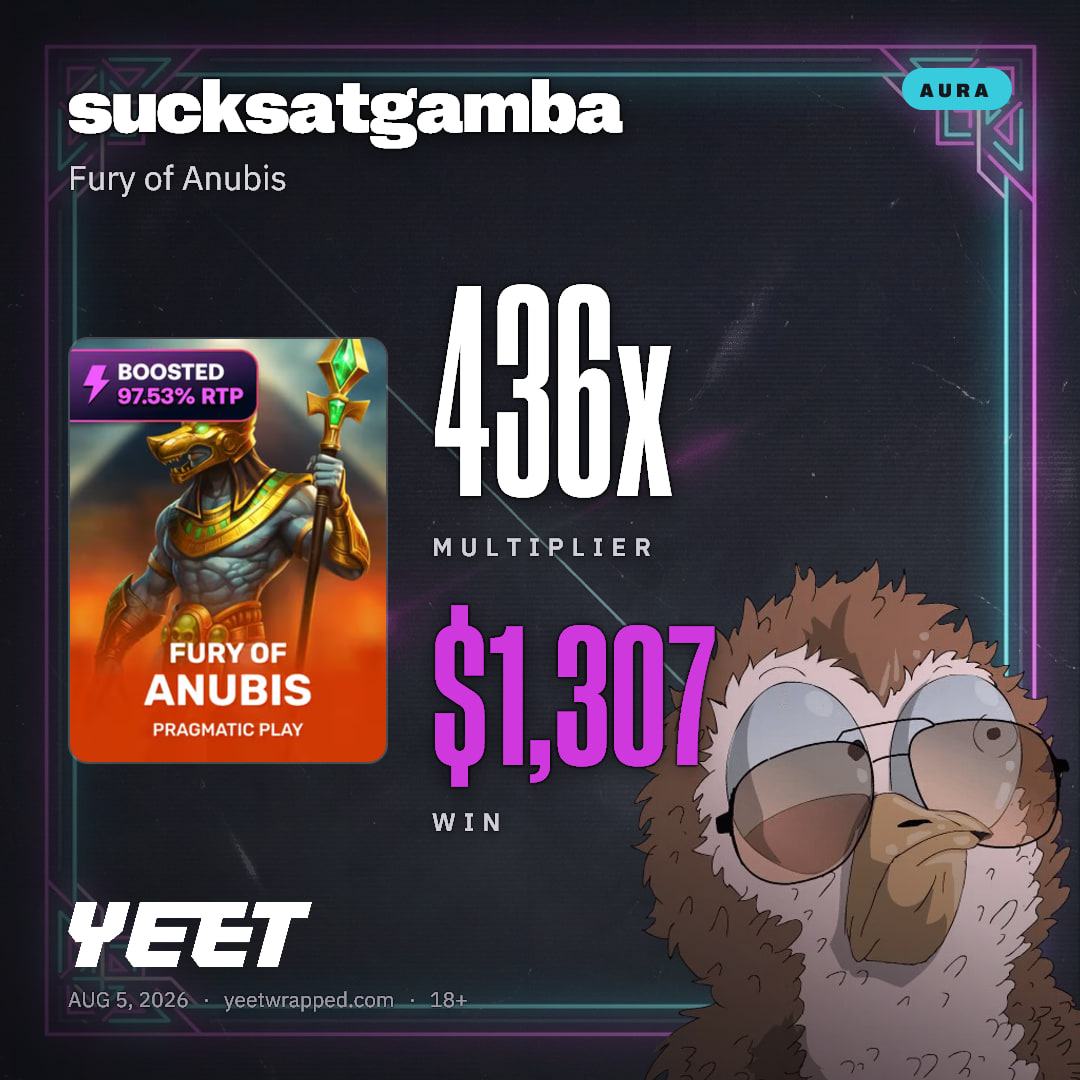 sucksatgamba hit 435.7x on Fury of Anubis