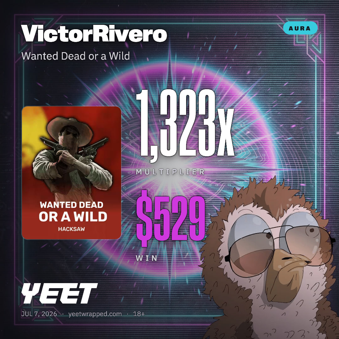 VictorRivero hit 1,323x on Wanted Dead or a Wild