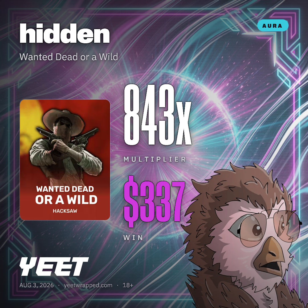 hidden hit 842.5x on Wanted Dead or a Wild