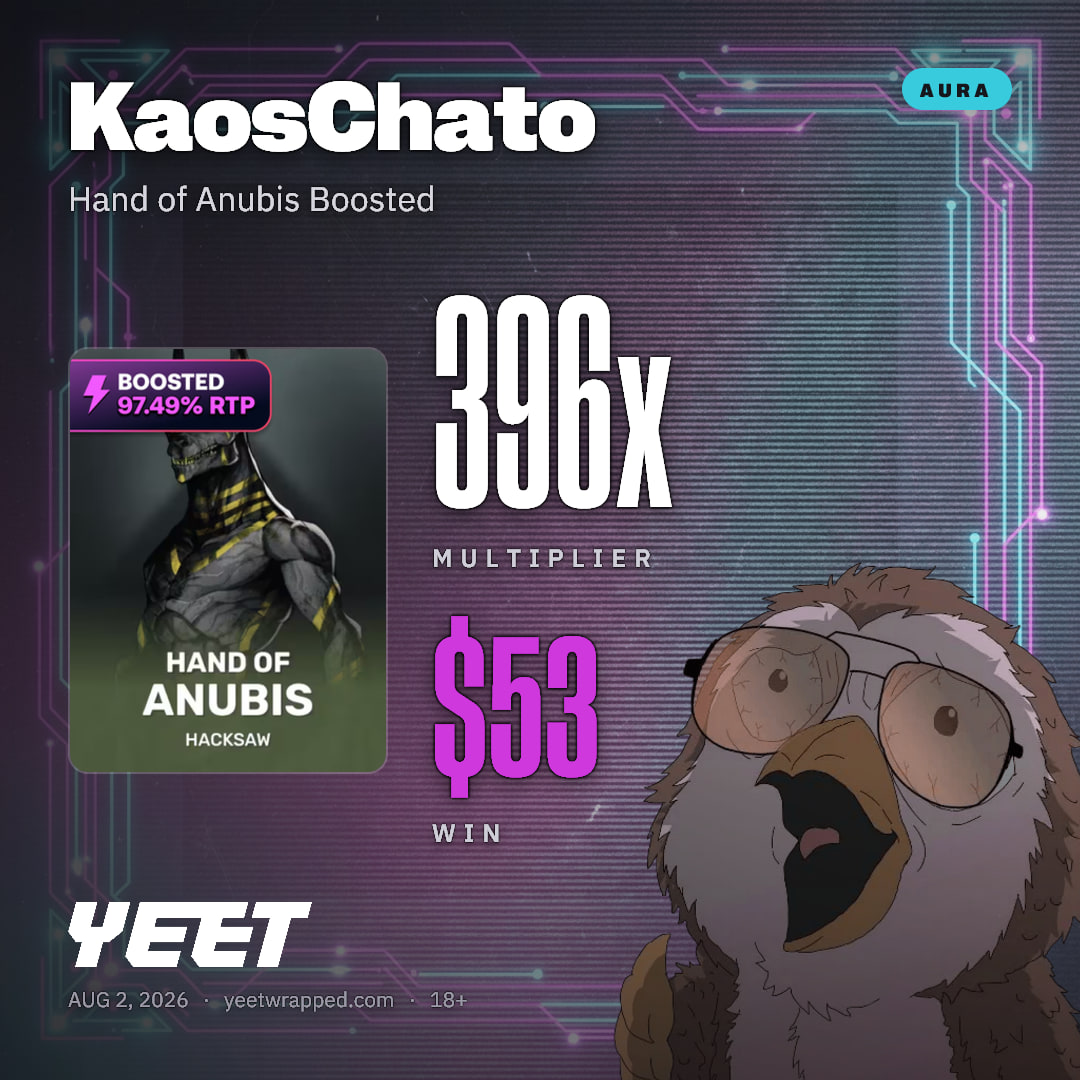 KaosChato hit 396.4x on Hand of Anubis Boosted