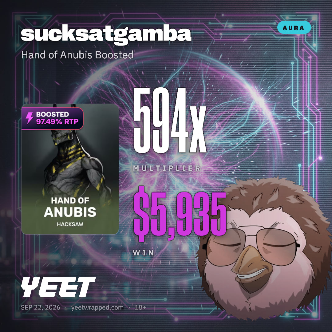 sucksatgamba hit 593.5x on Hand of Anubis Boosted