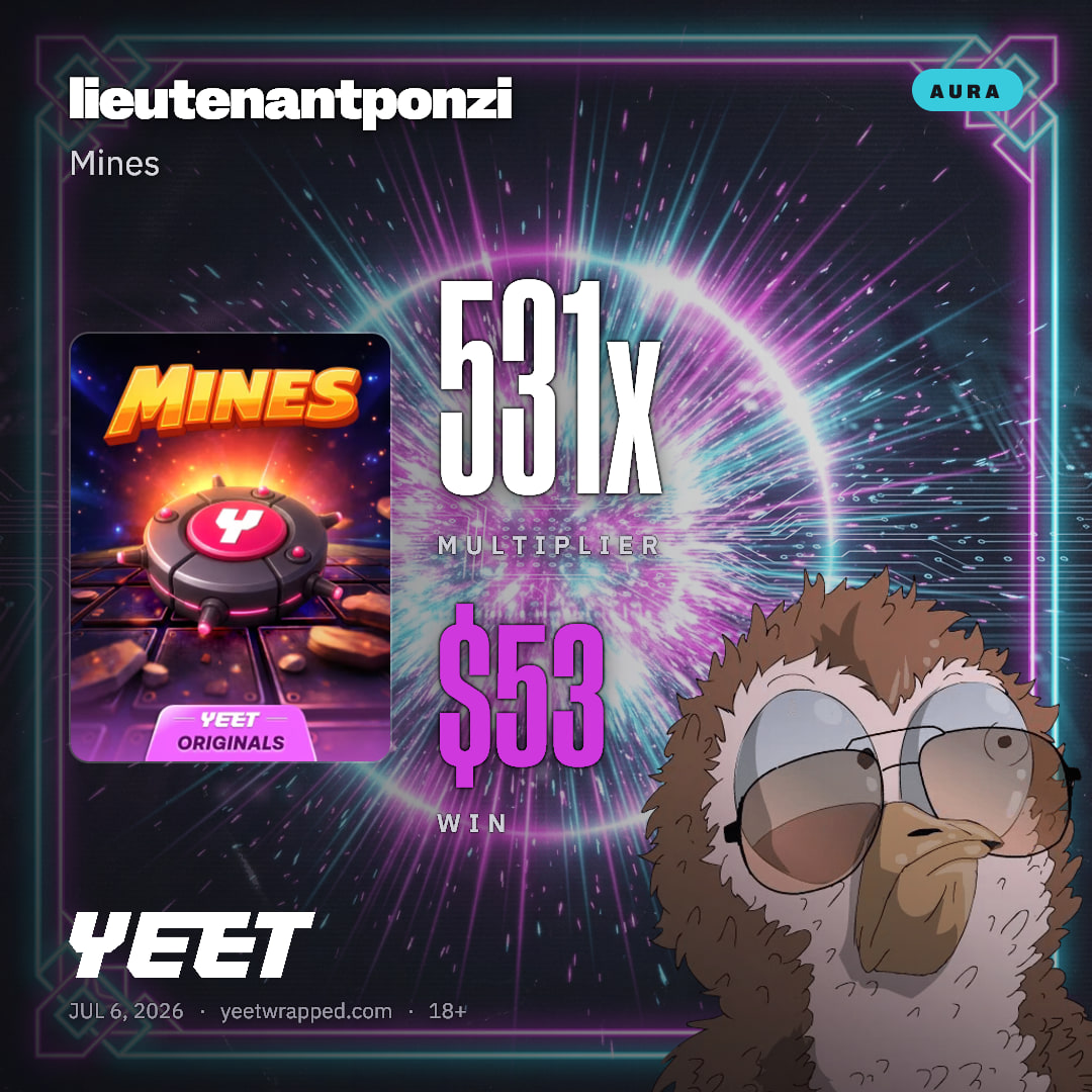 lieutenantponzi hit 530.7x on Mines