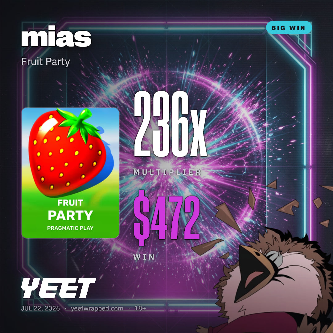 mias hit 235.9x on Fruit Party