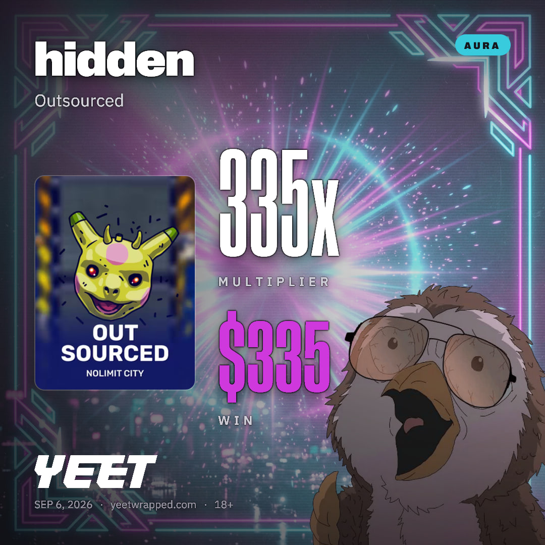 hidden hit 335.4x on Outsourced