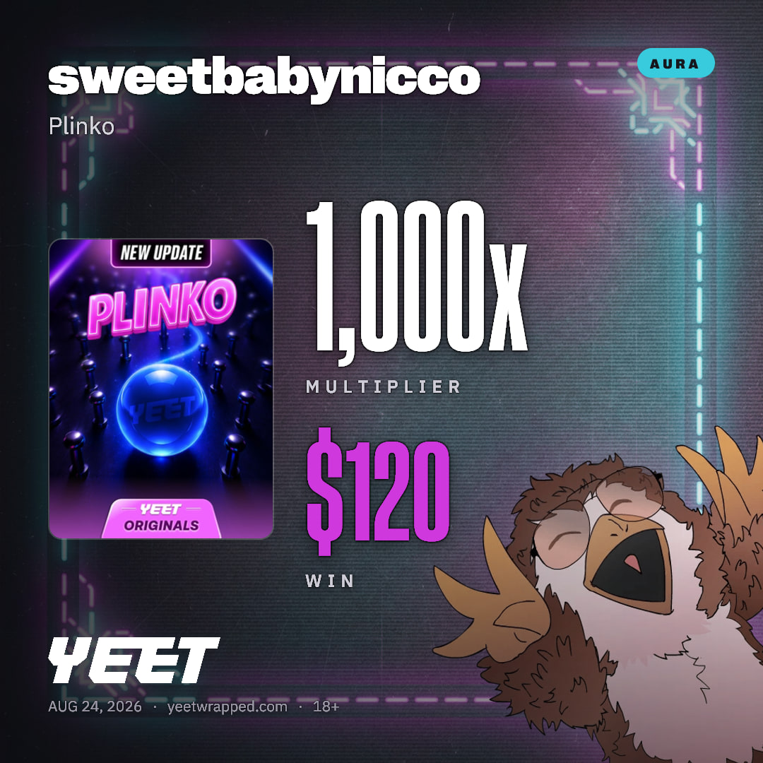 sweetbabynicco hit 1,000x on Plinko