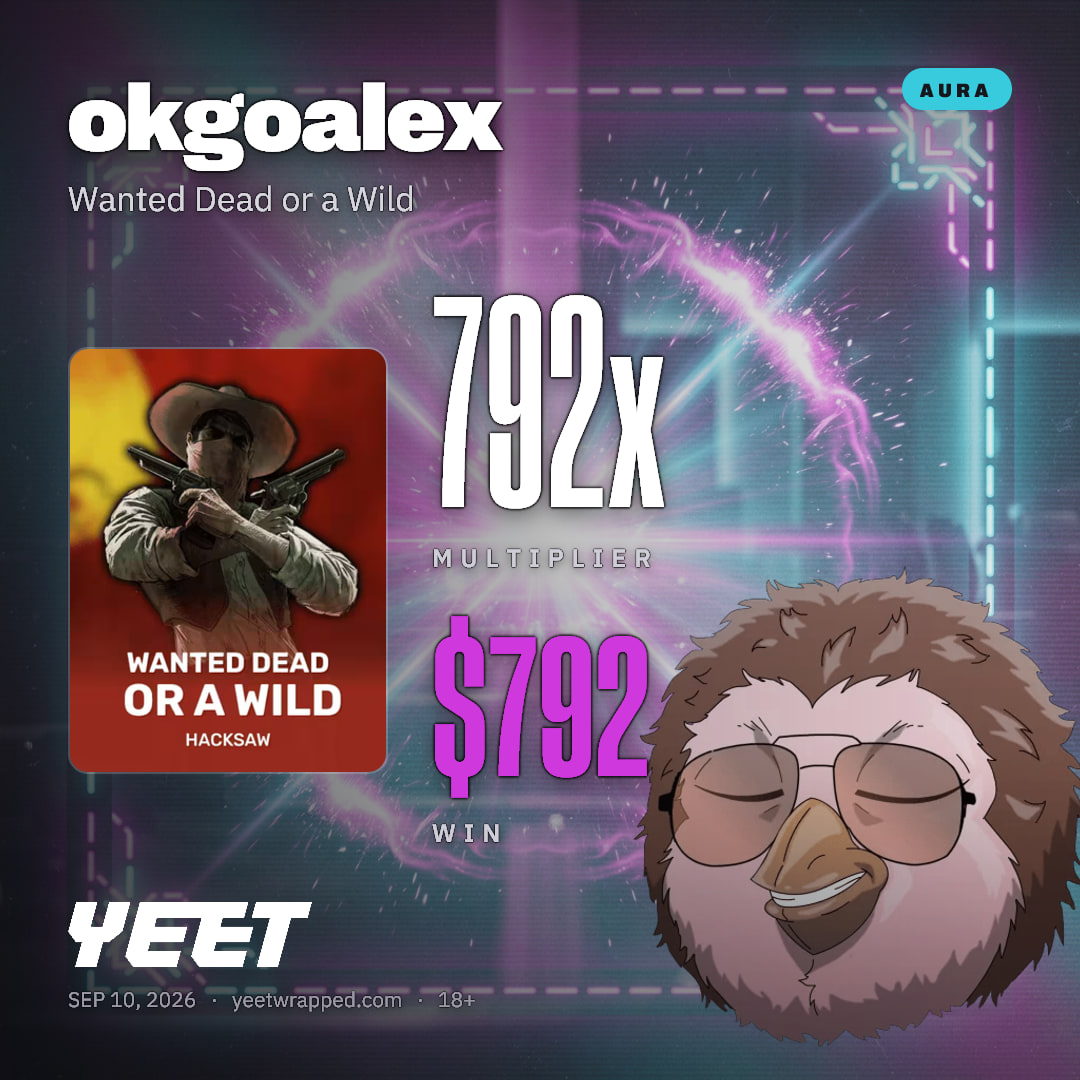 okgoalex hit 791.5x on Wanted Dead or a Wild