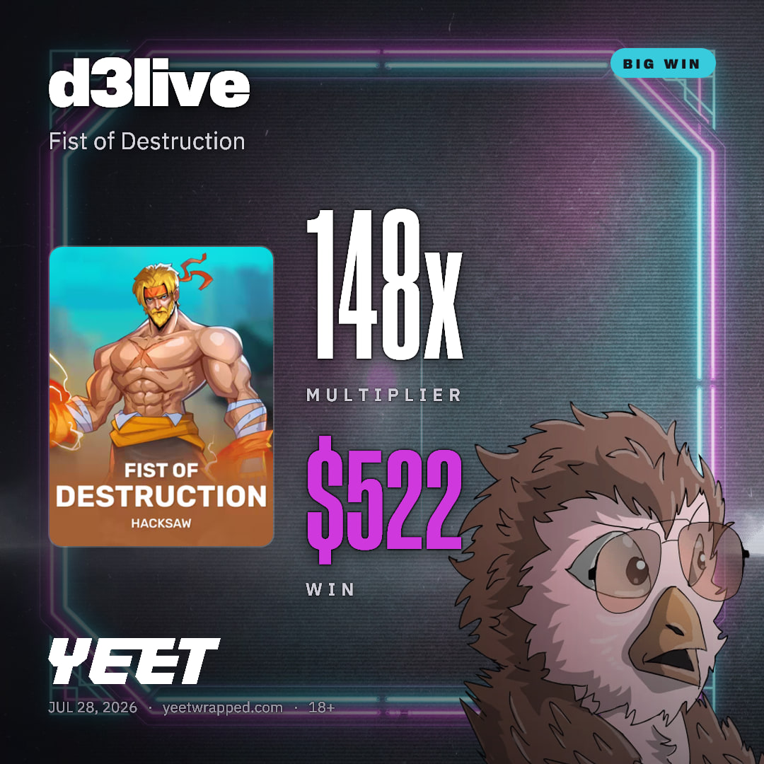 d3live hit 147.6x on Fist of Destruction