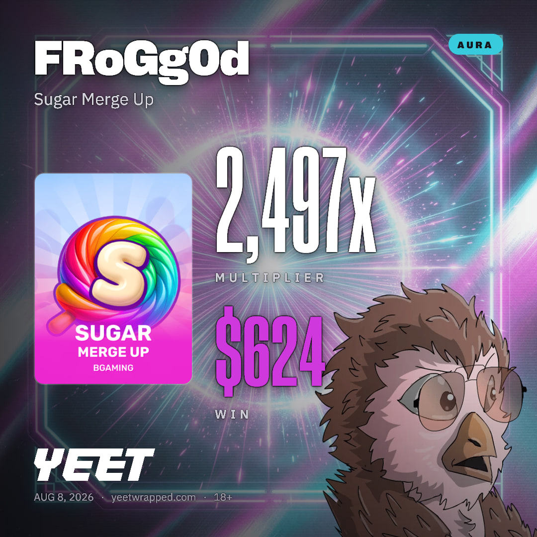 FRoGg0d hit 2,497x on Sugar Merge Up