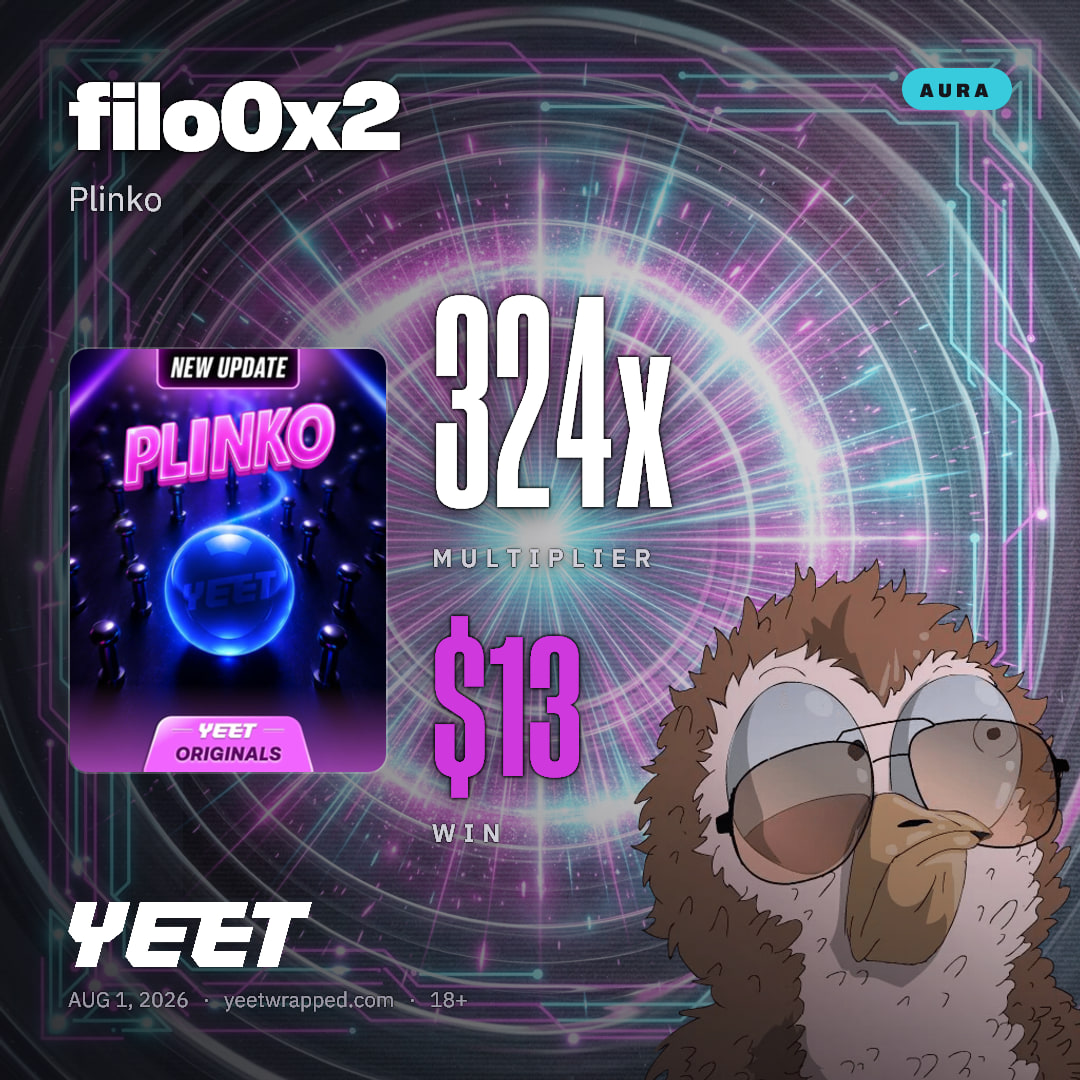 filo0x2 hit 324x on Plinko