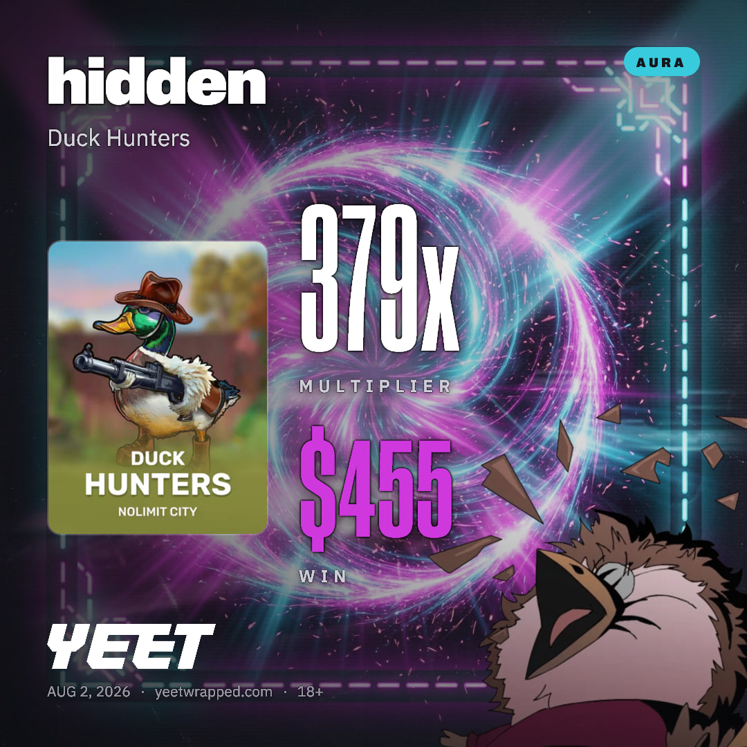 hidden hit 379.4x on Duck Hunters