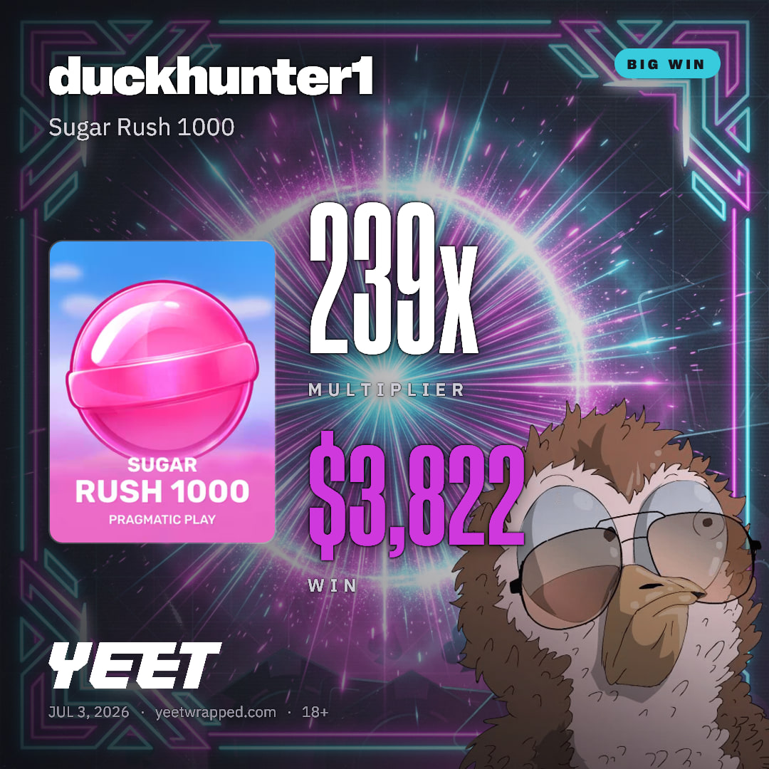 duckhunter1 hit 238.9x on Sugar Rush 1000