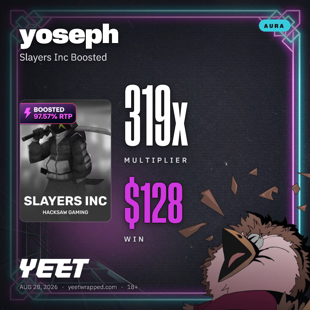 yoseph hit 319.1x on Slayers Inc Boosted