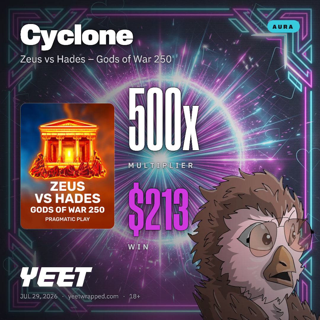 Cyclone hit 500x on Zeus vs Hades – Gods of War 250