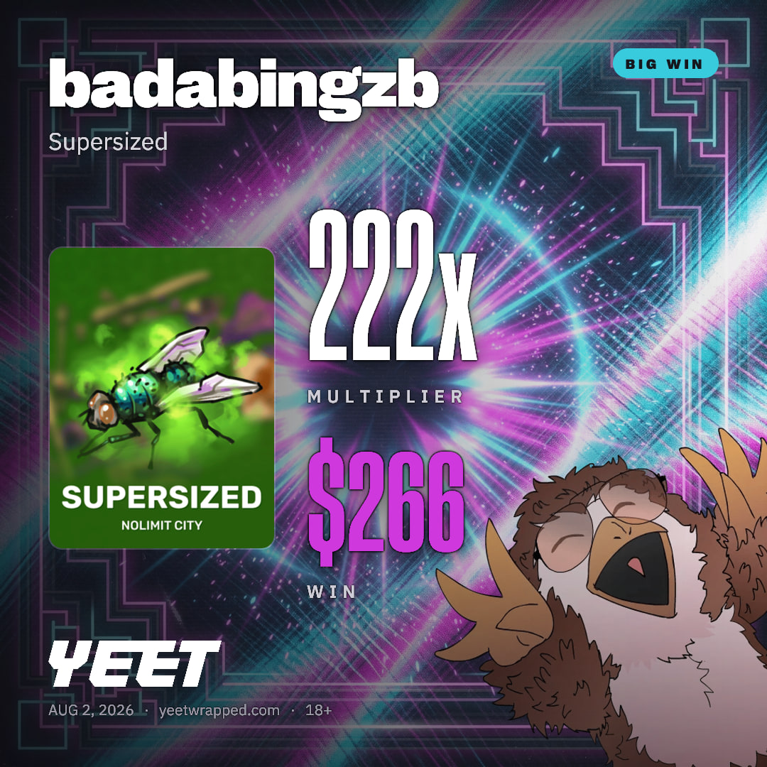 badabingzb hit 221.6x on Supersized
