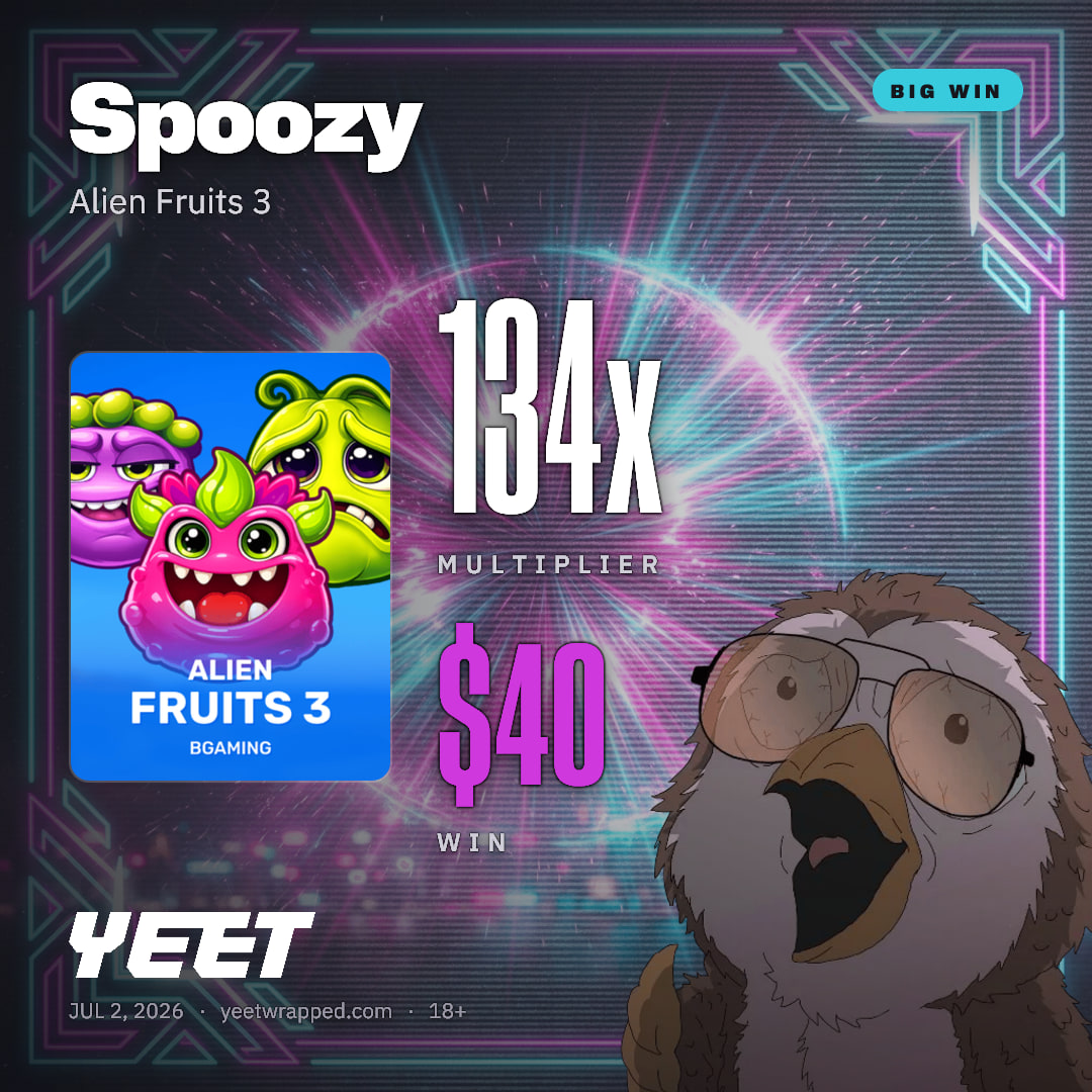 Spoozy hit 133.5x on Alien Fruits 3
