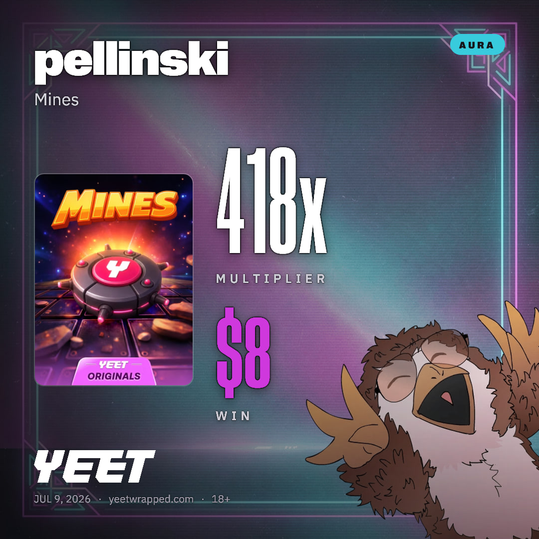 pellinski hit 417.8x on Mines