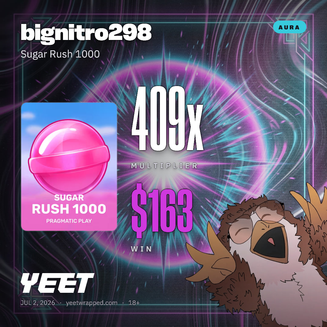 bignitro298 hit 408.6x on Sugar Rush 1000