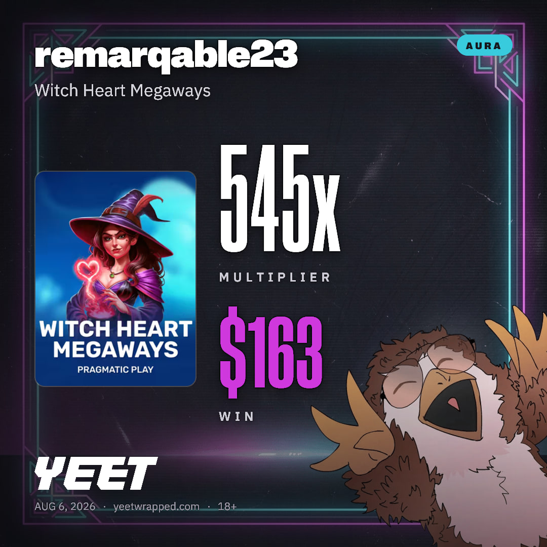 remarqable23 hit 544.9x on Witch Heart Megaways