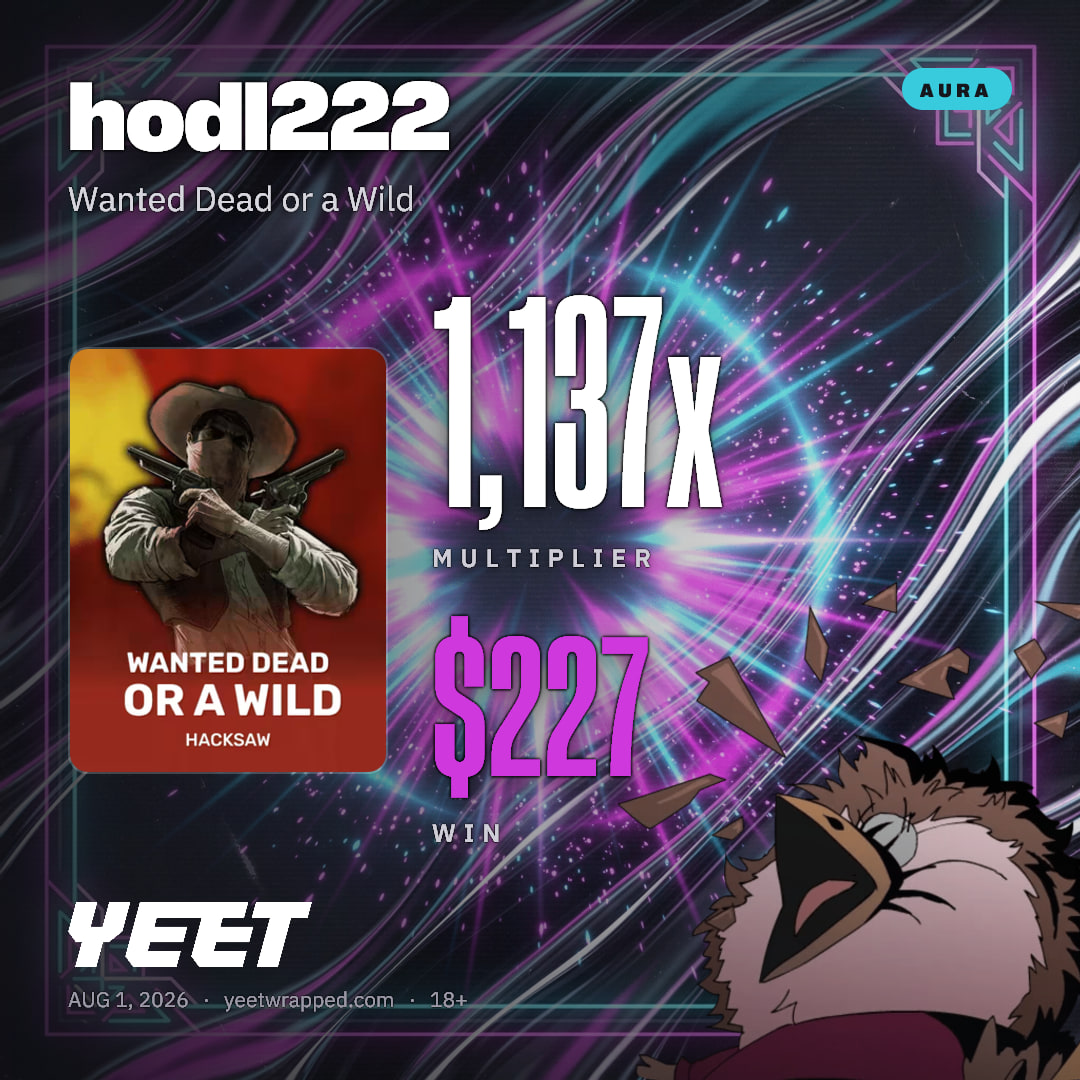 hodl222 hit 1,137x on Wanted Dead or a Wild