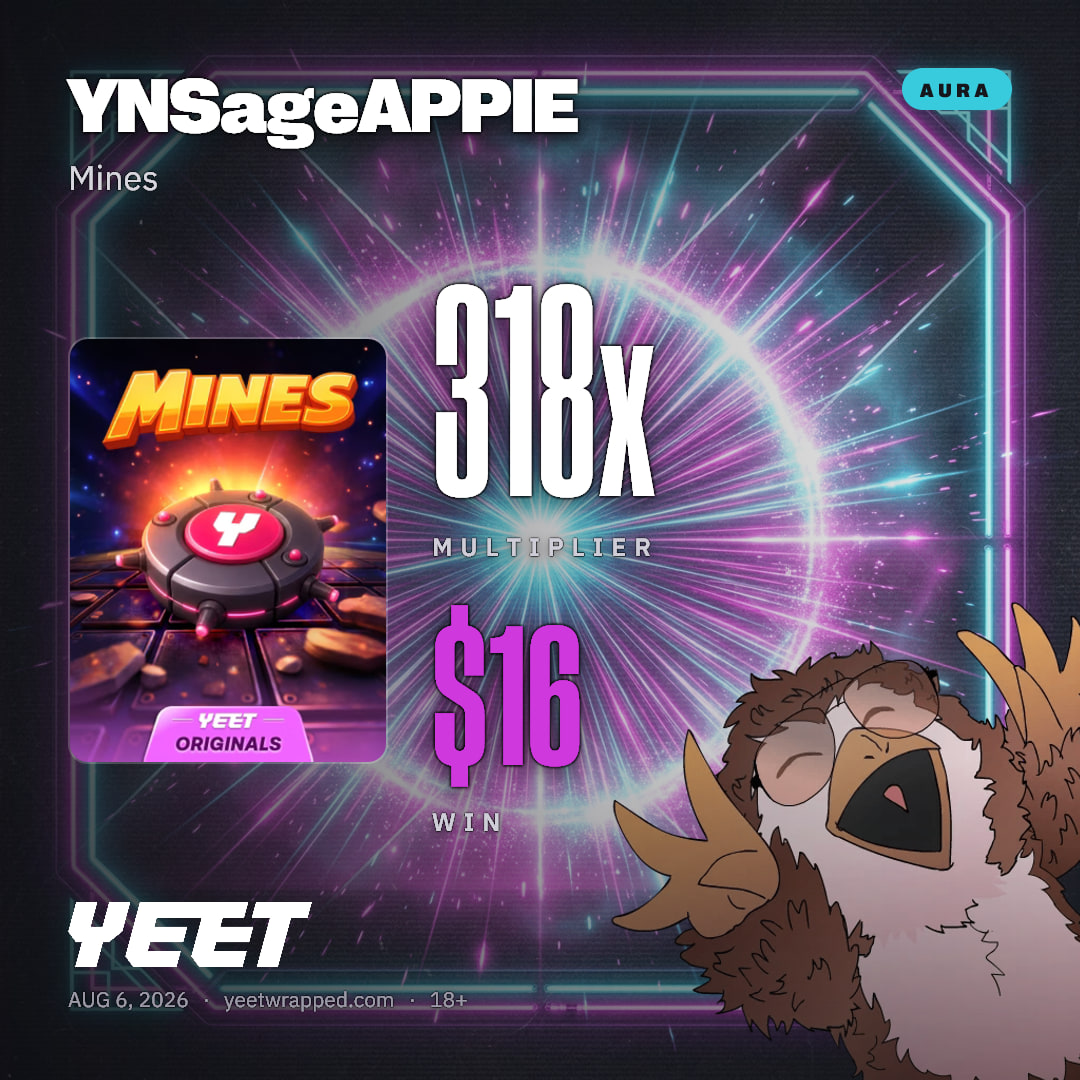 YNSageAPPIE hit 317.5x on Mines