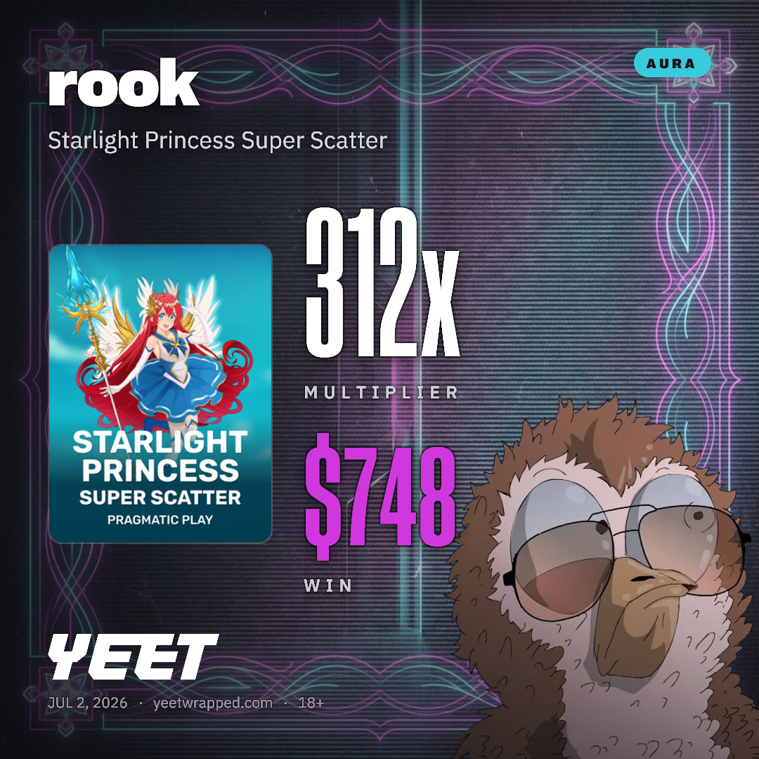 rook hit 311.7x on Starlight Princess Super Scatter